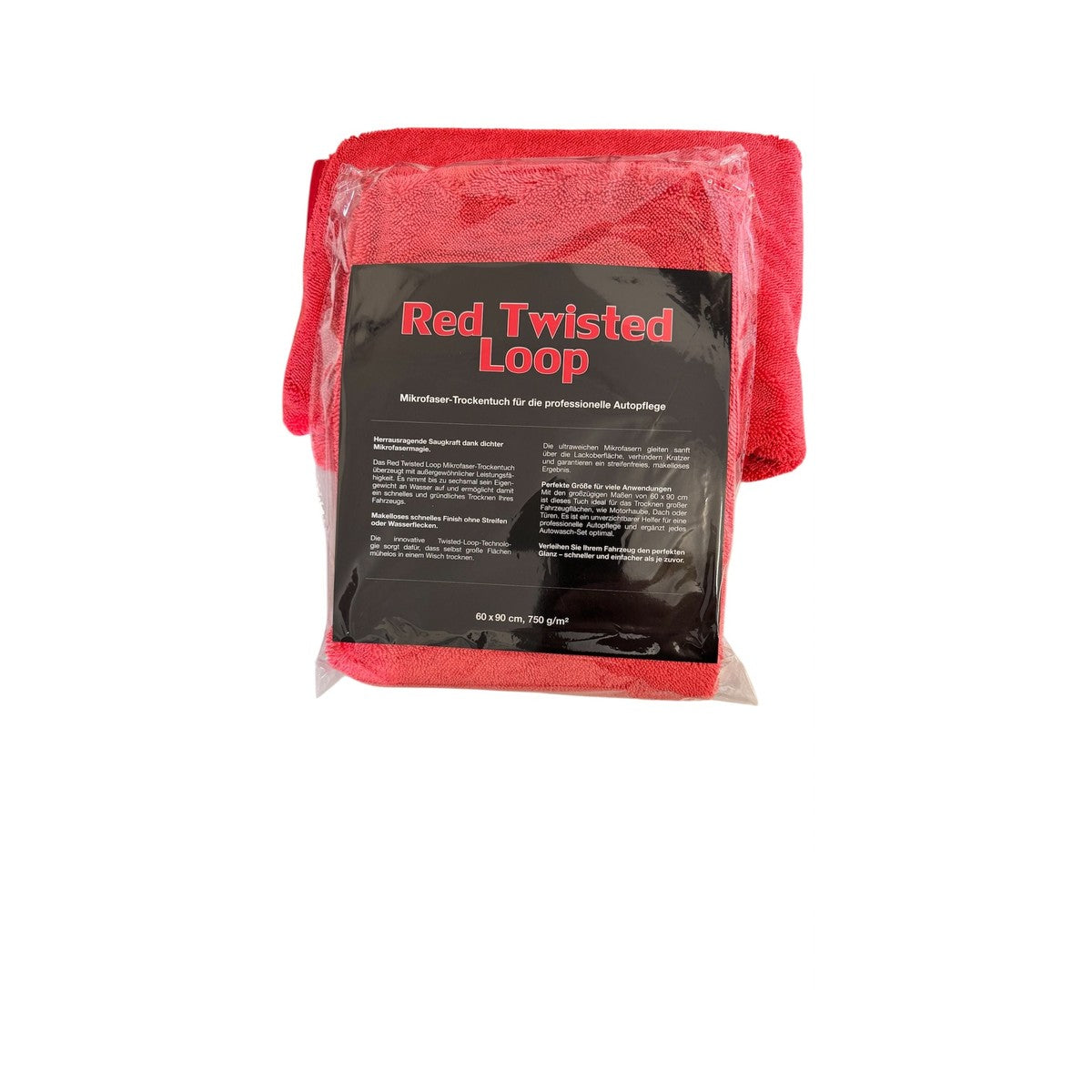 Trocken-Mikrofasertuch INTENSIV RED - Twisted Loop